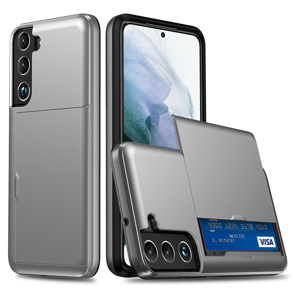 Samsung Galaxy S22 5G case with a card holder - Dark gray — Samsung