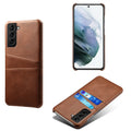 KSQ Samsung Galaxy S22 plus 5G case with a card holder - Brown — KSQ