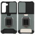 Samsung Galaxy S22 5G case with a card holder - Blackish Green — Samsung
