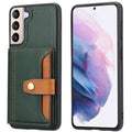 Samsung Galaxy S22 5G case with a card holder - Green