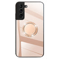 Samsung Galaxy S22 5G case with a mirror and a stand - Rosé