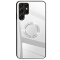 Samsung Galaxy S22 Ultra 5G smartphone case with a stand - Silver