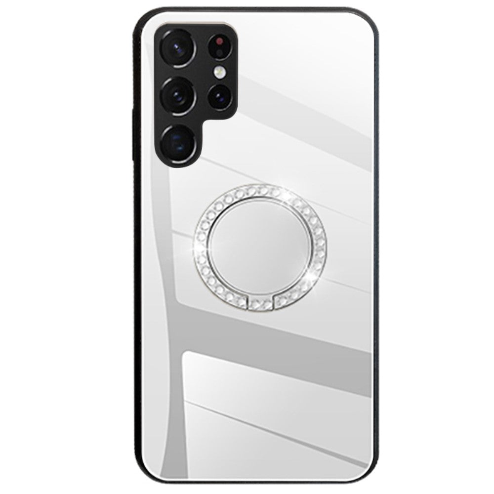Samsung Galaxy S22 Ultra 5G smartphone case with a stand - Silver