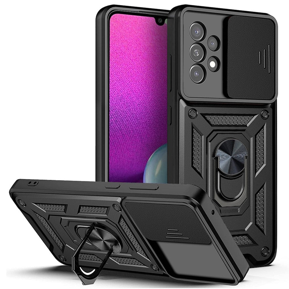 Samsung Galaxy A33 5G smartphone case with a stand - Black