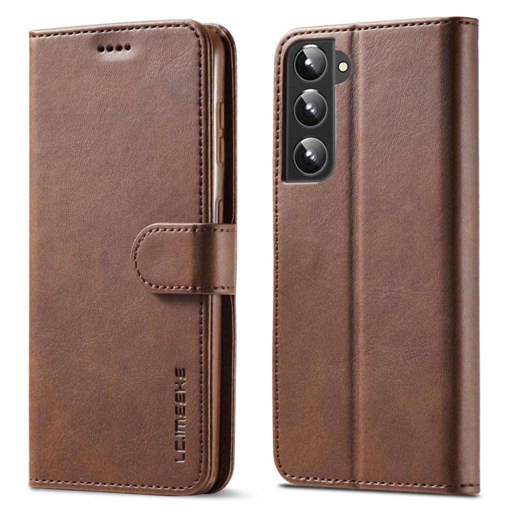 LC.IMEEKE Samsung Galaxy S21 4G, 5G phone cover - Dark brown