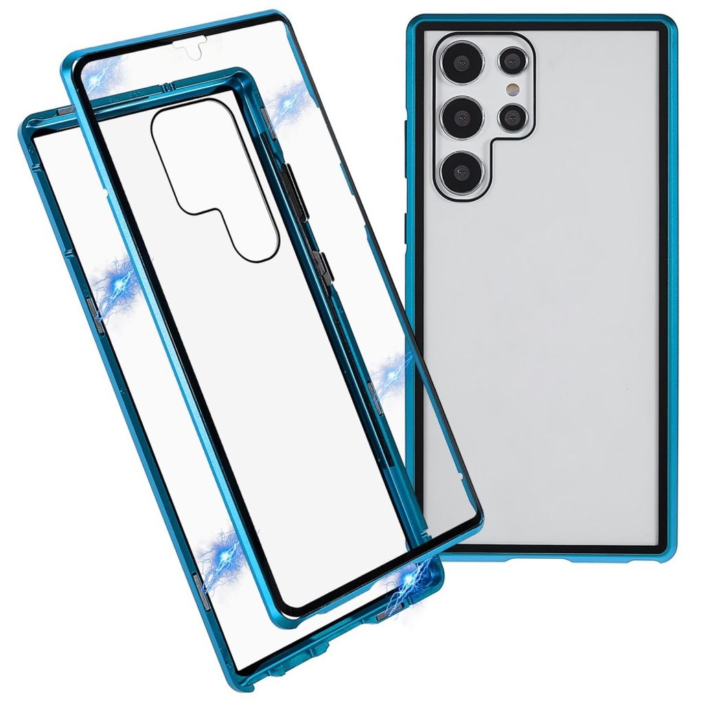 Samsung Galaxy S22 Ultra 5G case in tempered glass - Blue — Samsung