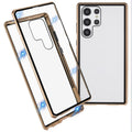 Samsung Galaxy S22 Ultra 5G case in tempered glass - Gold — Samsung