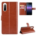 Crazy Horse wallet cover for Sony Xperia 10 II - Brown