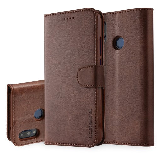 LC.IMEEKE Cover for Huawei P20 Lite & Nova 3e - Brown