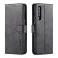 LC.IMEEKE Wallet Cover for Huawei P30 - Black — LC.IMEEKE