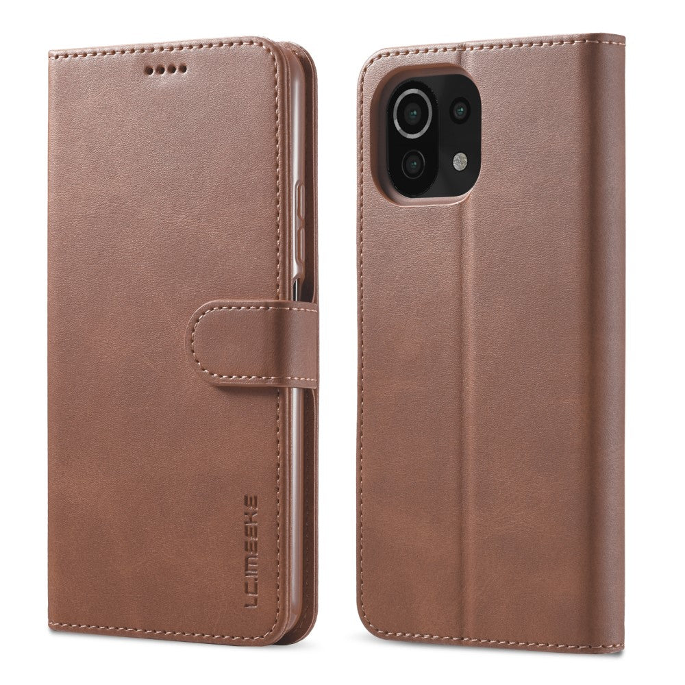 LC.IMEEKE Xiaomi Mi 11 Lite 4G, 5G, 11 Lite 5G NE cover - Coffee — LC.IMEEKE