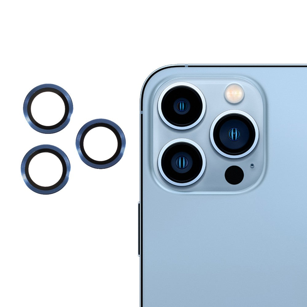 RURIHAI iPhone 13 Pro Max, 13 Pro lens protector - Blue — RURIHAI