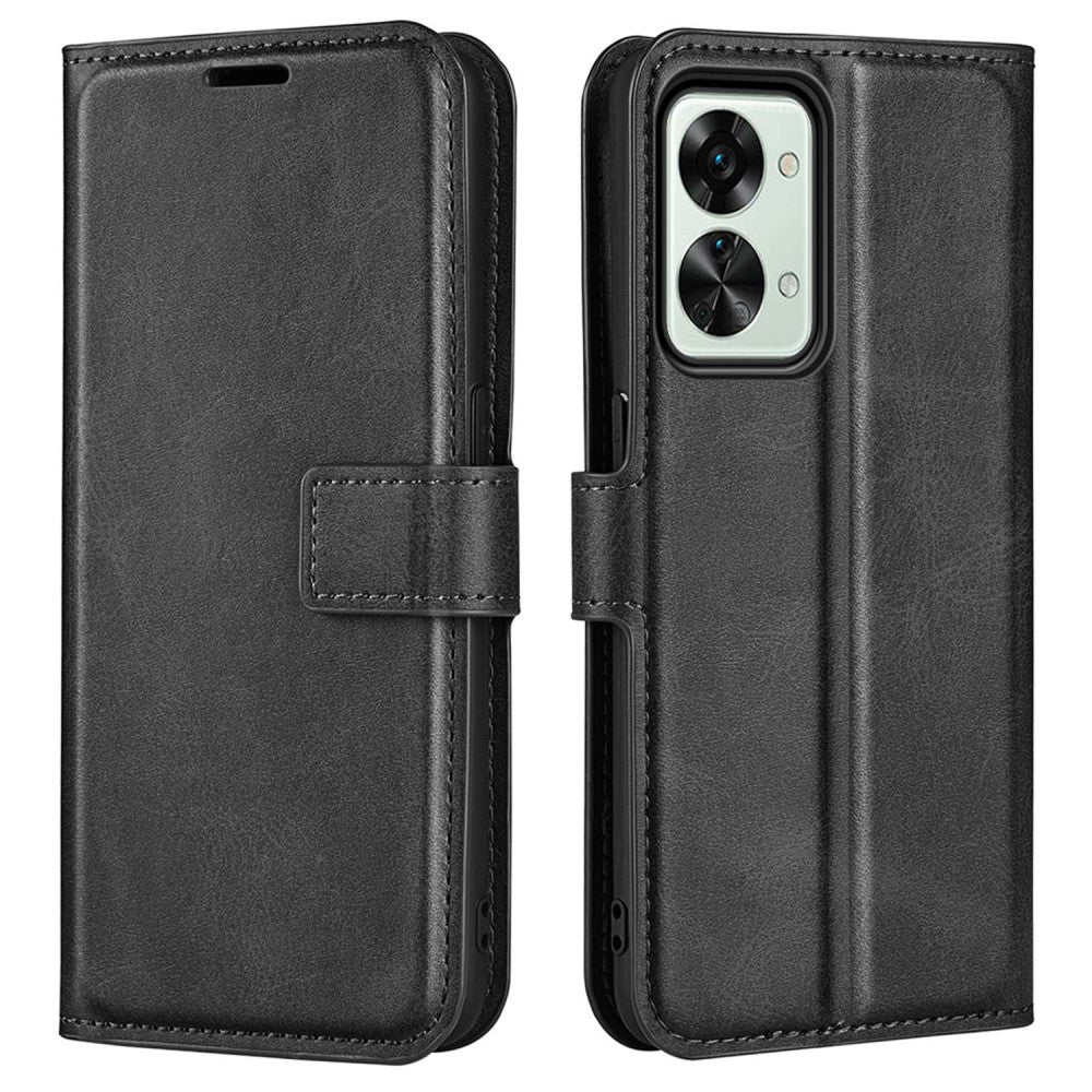 OnePlus Nord 2T 5G Flip Wallet Cover - Black — Övrigt