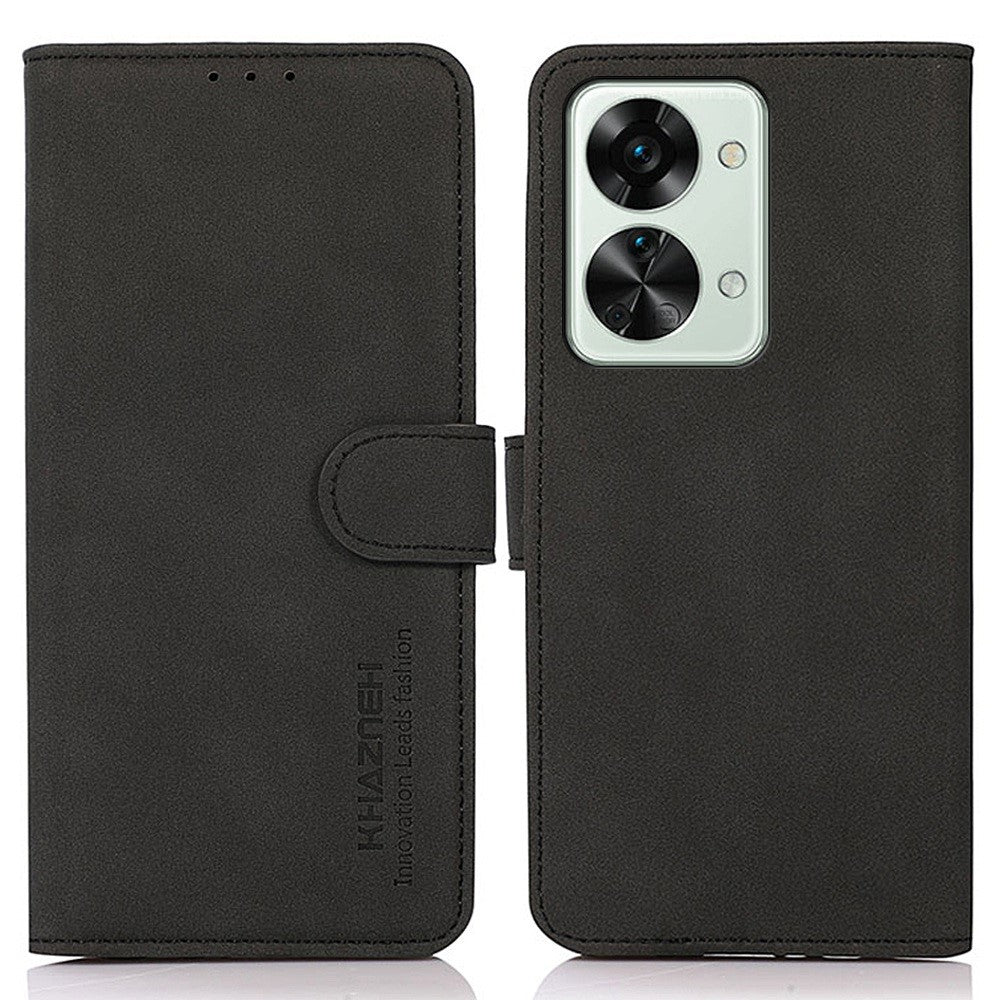 KHAZNEH Wallet Cover for OnePlus Nord 2T 5G - Black