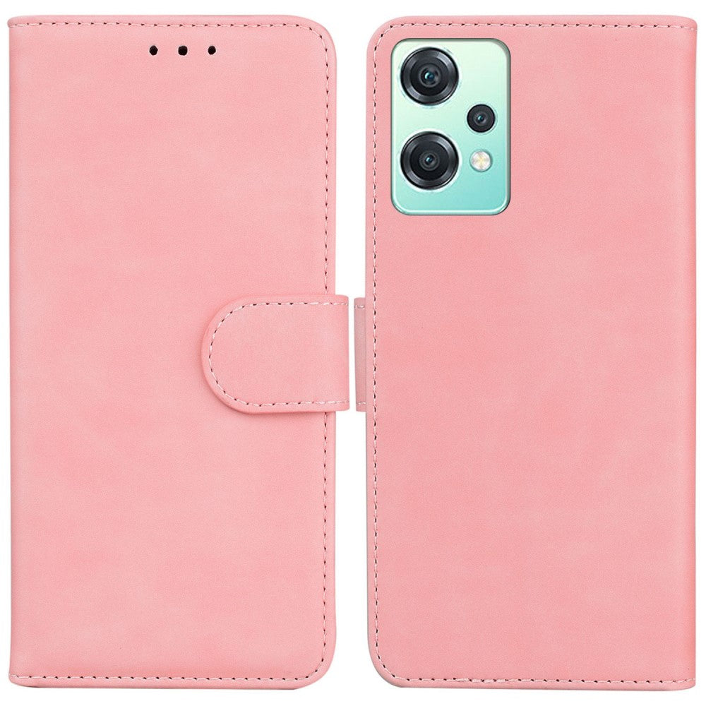 OnePlus Nord CE 2 Lite 5G Solid Color wallet cover - Pink — Övrigt