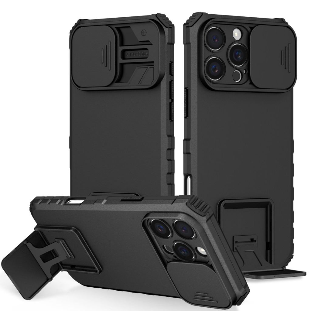 iPhone 16 Pro Case with camera protection - Black
