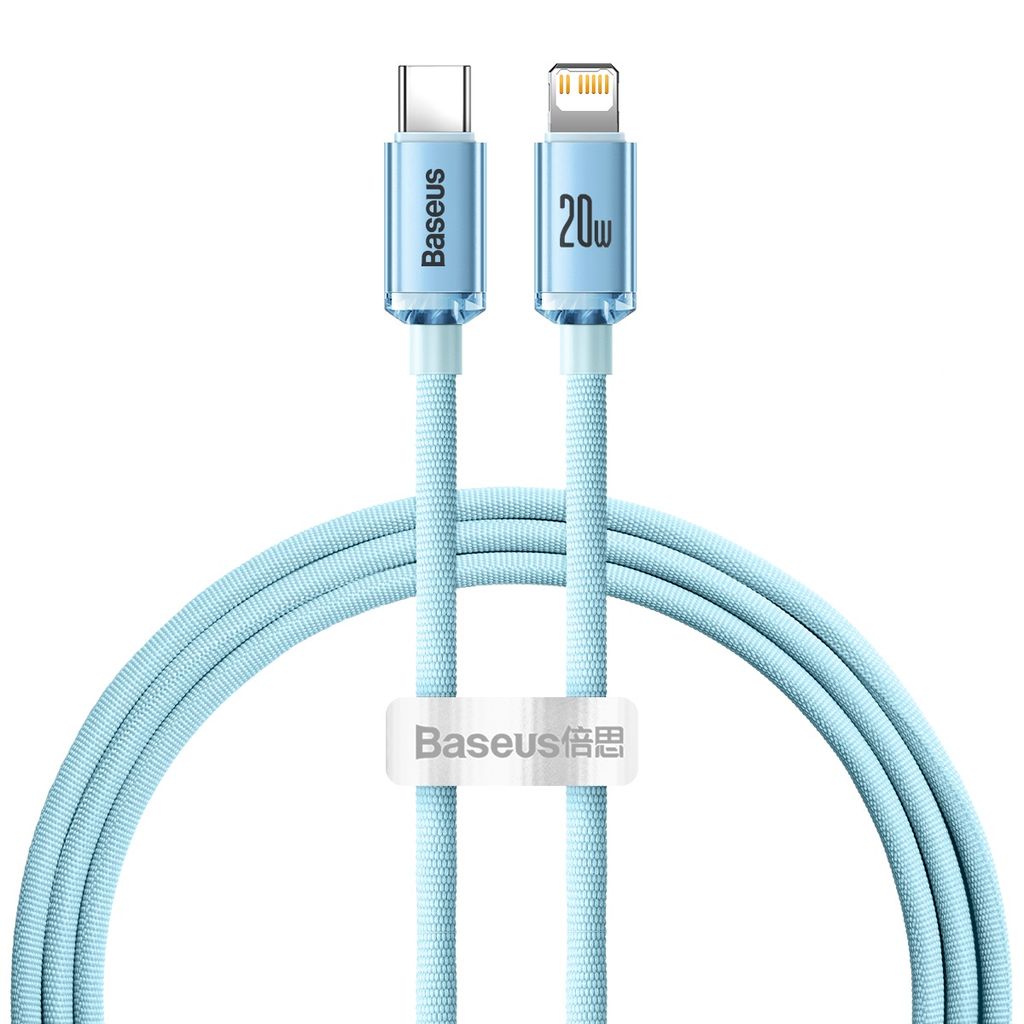 Baseus USB-C to Lightning cable 20W PD, 1.2m - Blue — Baseus