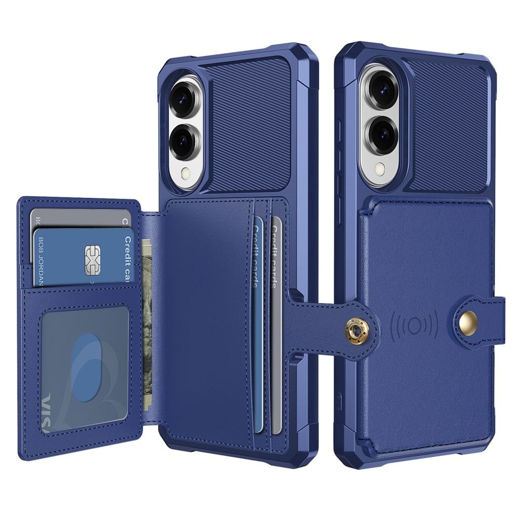Samsung Galaxy S25 Edge Case with Card slots - Blue