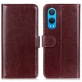 OnePlus Nord CE4 Lite 5G / Oppo K12x 5G Wallet Cover- Brown — Övrigt