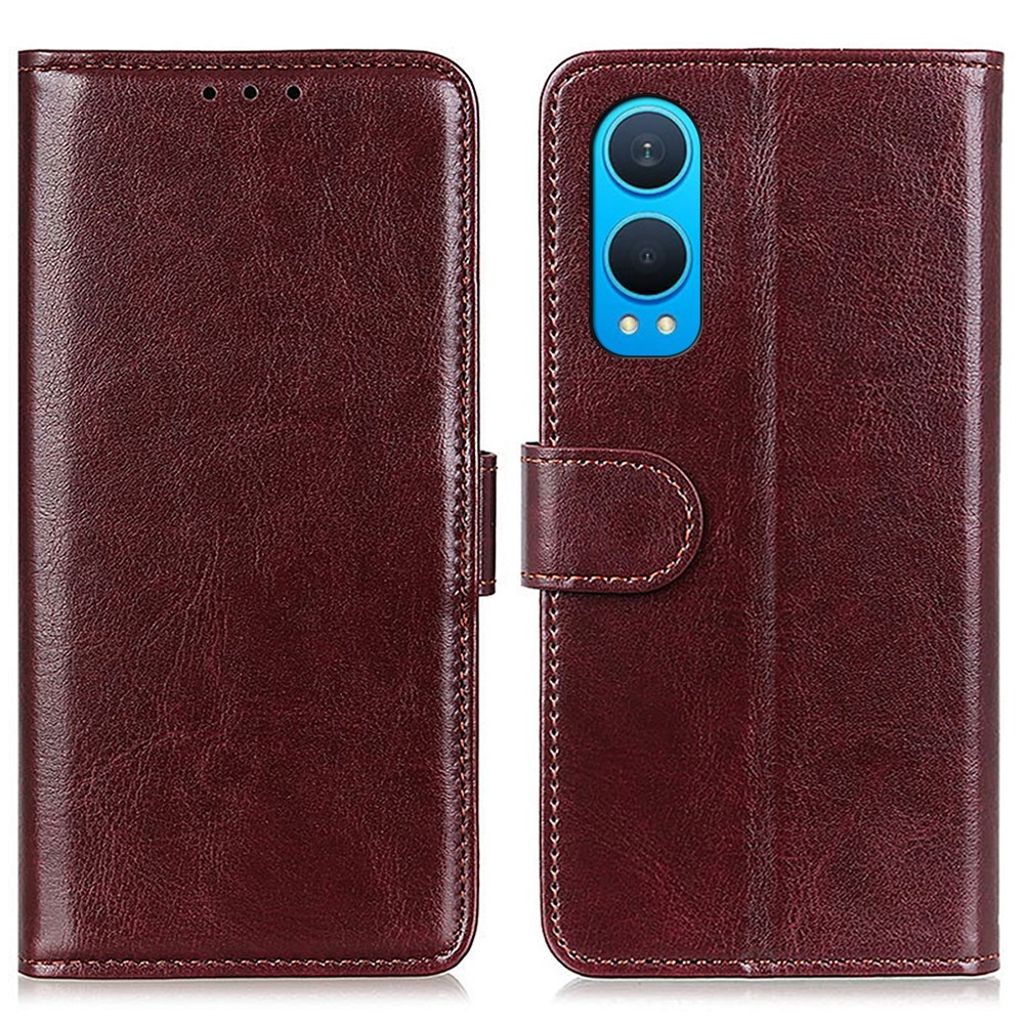 OnePlus Nord CE4 Lite 5G / Oppo K12x 5G Wallet Cover- Brown — Övrigt