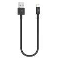 SiGN USB cable with Lightning 2.4A, for iPhone & iPad, 25cm - Black
