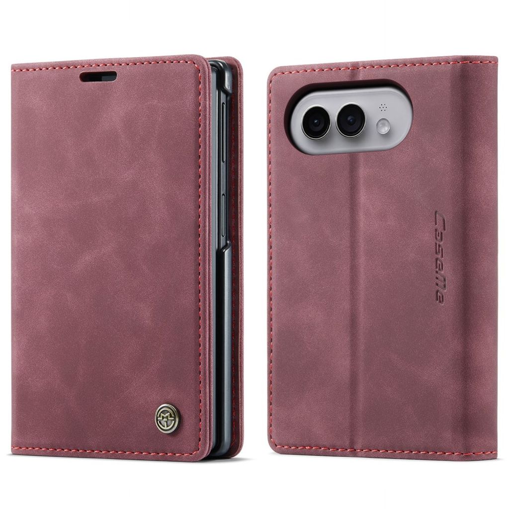 CASEME iPhone Duo Wallet Cover in  PU Leather - Red — CASEME