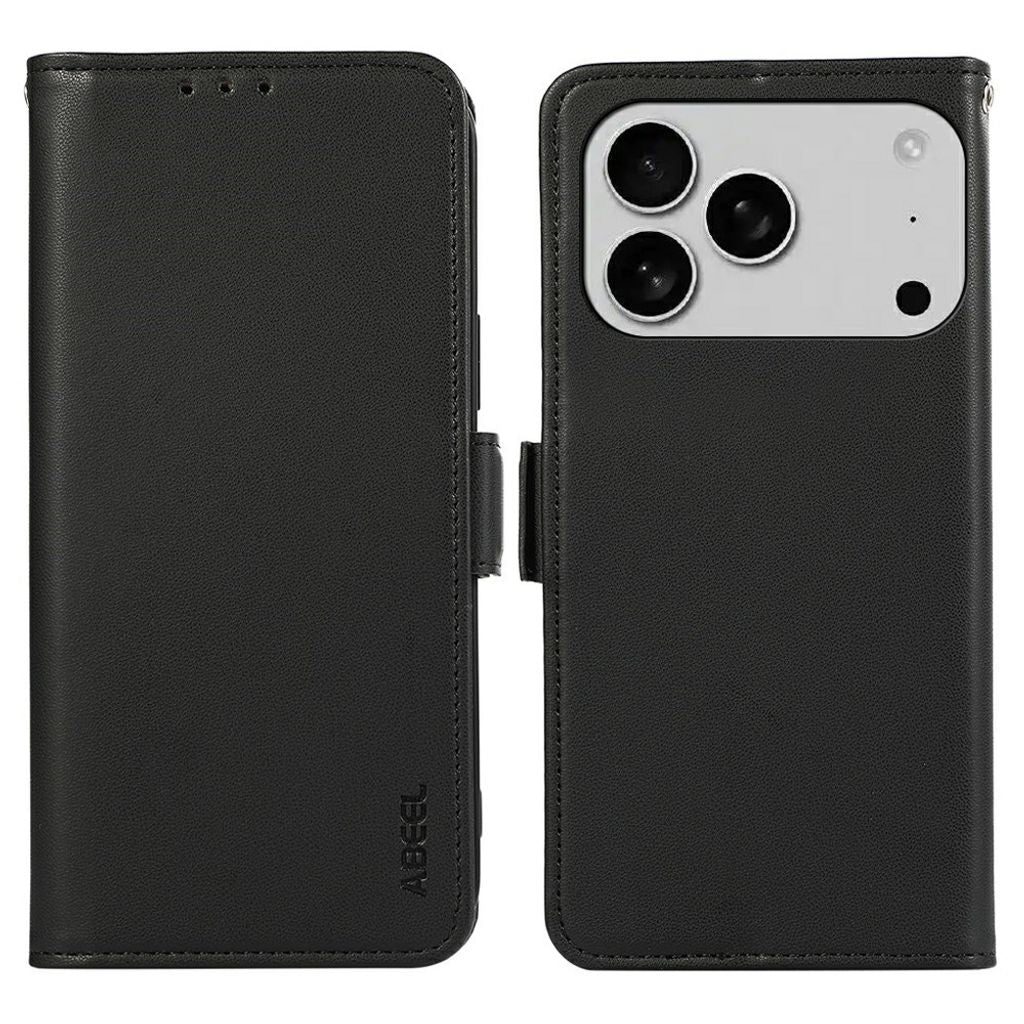 ABEEL iPhone 18 Pro Max/17 Pro Max Wallet Cover RFID Blocking - Black — ABEEL