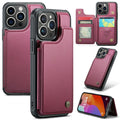 CASEME iPhone 16 Pro Wallet Case RFID Blocking – Red — CASEME