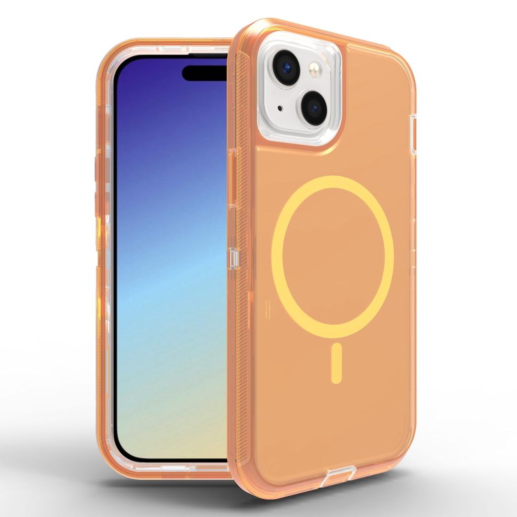iPhone 15 MagSafe Case - Transparent Orange