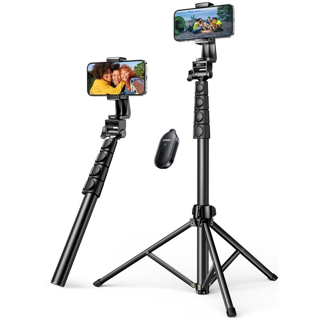 UGREEN Selfie Stick with Tripod and Bluetooth Remote, 1.8m