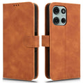 Motorola Moto G75 5G Wallet Cover - Brown — Övrigt