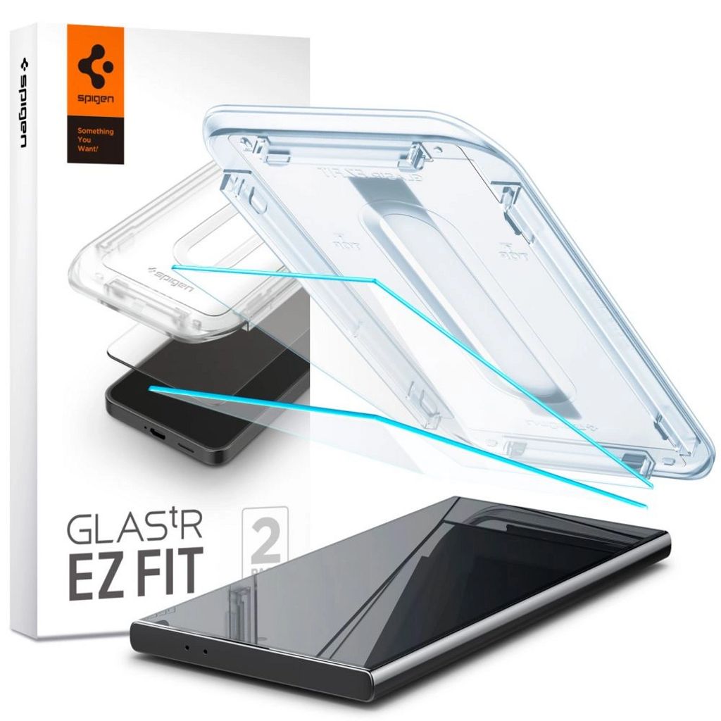 Spigen Samsung Galaxy S24 Ultra Glas.tR EZ Fit Screen Protector, 2-pack