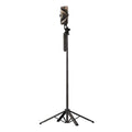 Selfie stick / Telescopic tripod with phone holder,  1.75m  - black — Hurtel