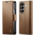 CASEME Samsung Galaxy Z Fold8 Ultra Wallet Cover RFID Blocking - Brown — CASEME