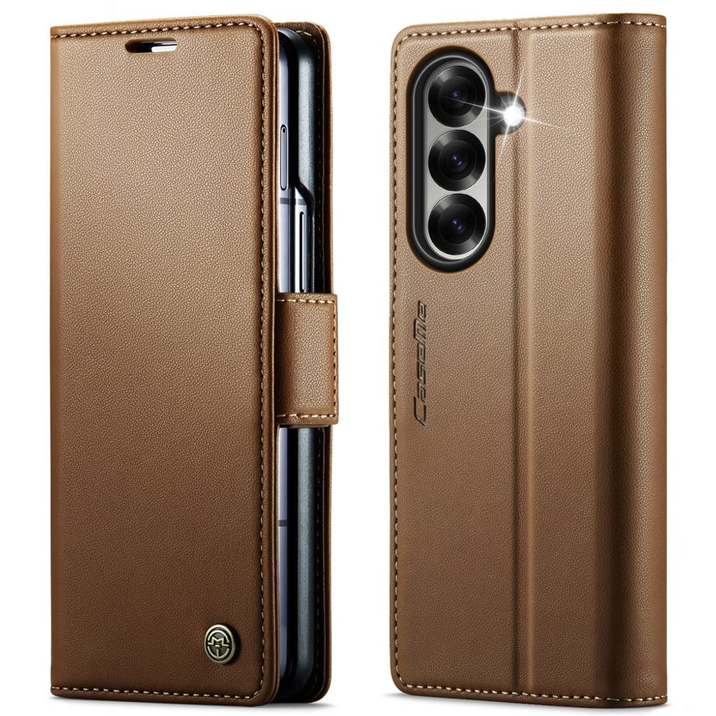 CASEME Samsung Galaxy Z Fold8 Ultra Wallet Cover RFID Blocking - Brown — CASEME