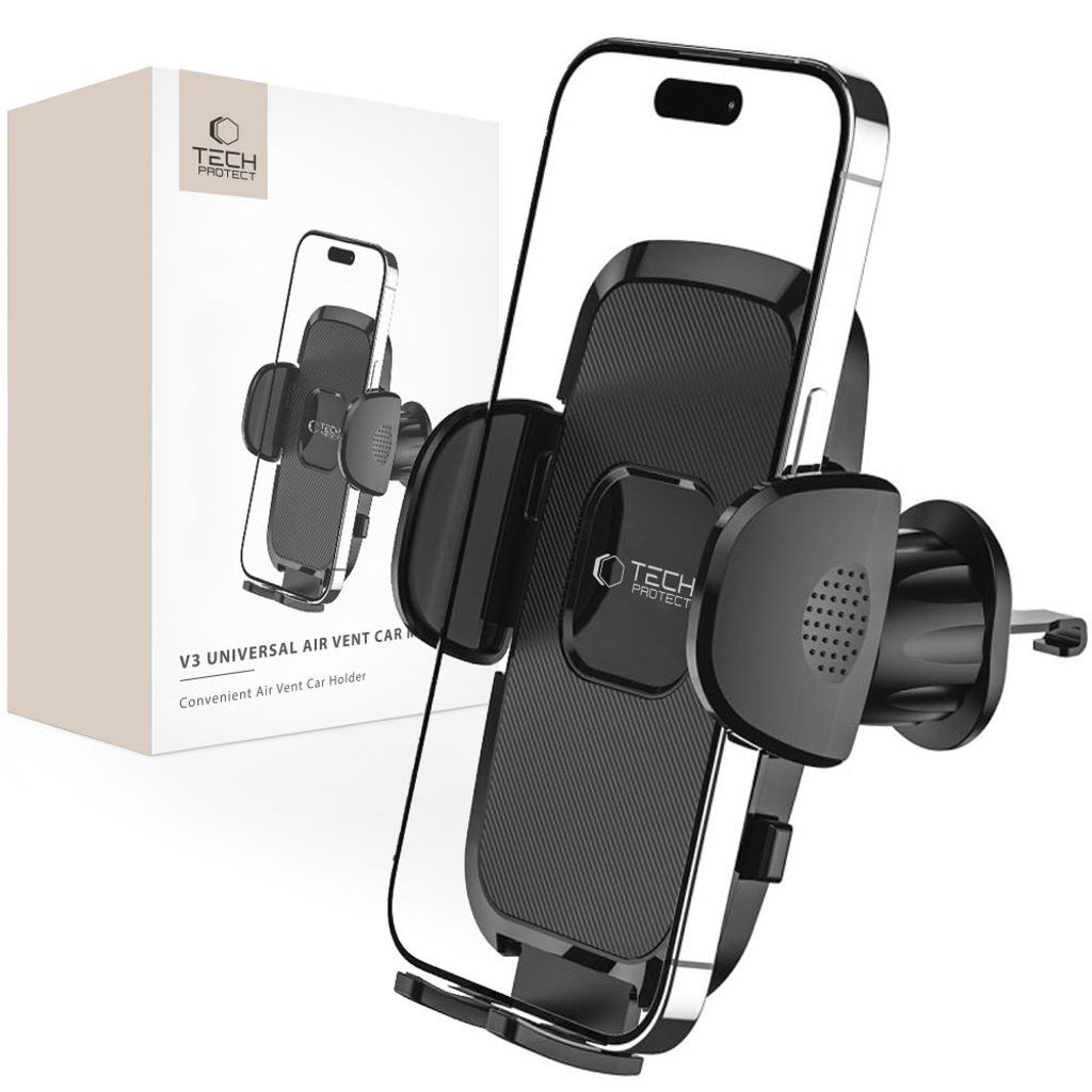 Tech-Protect V3 Phone Holder Car for Air Vent – Black — Tech-Protect