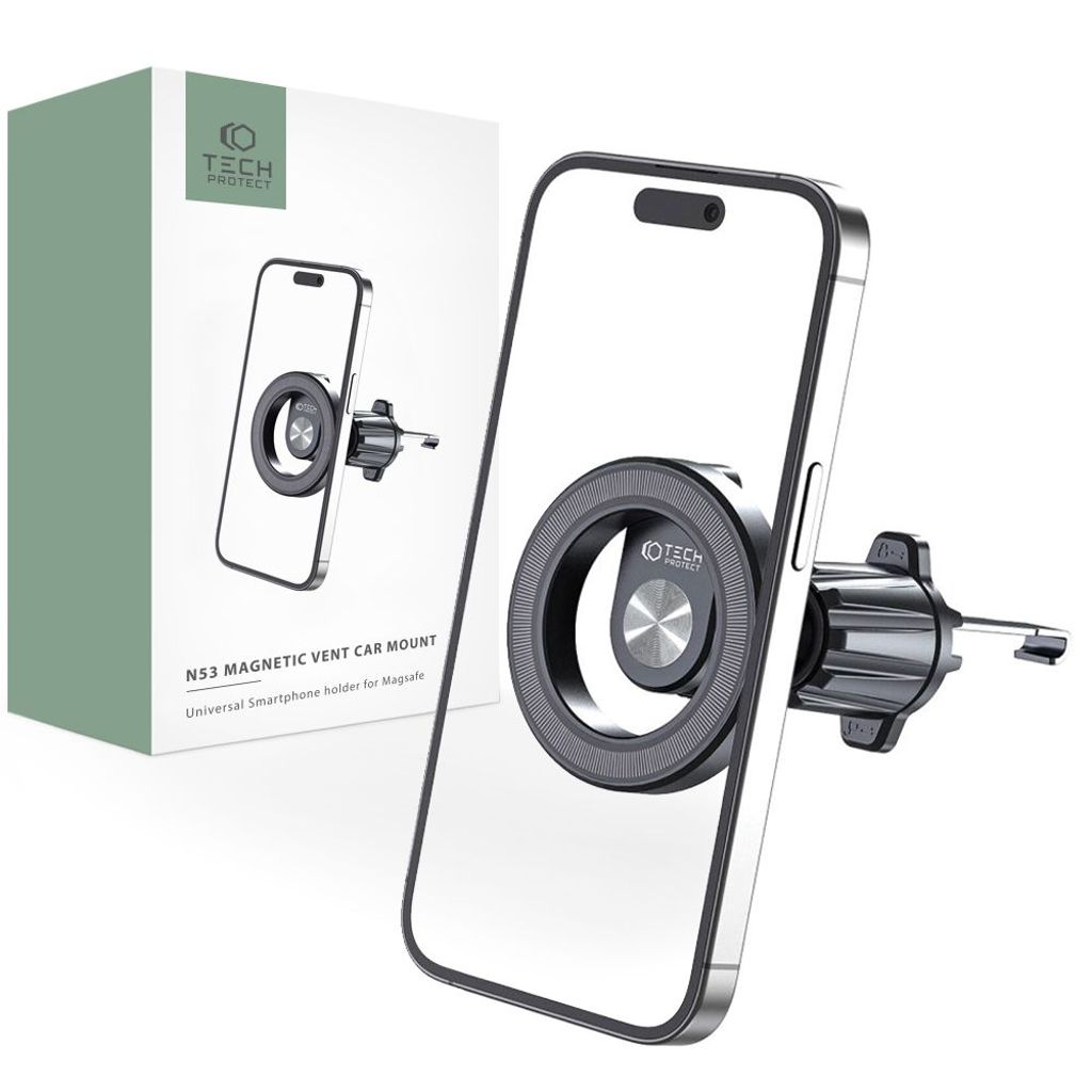Tech-Protect N53 Car Phone Holder with MagSafe for Air Vent – Black — Tech-Protect