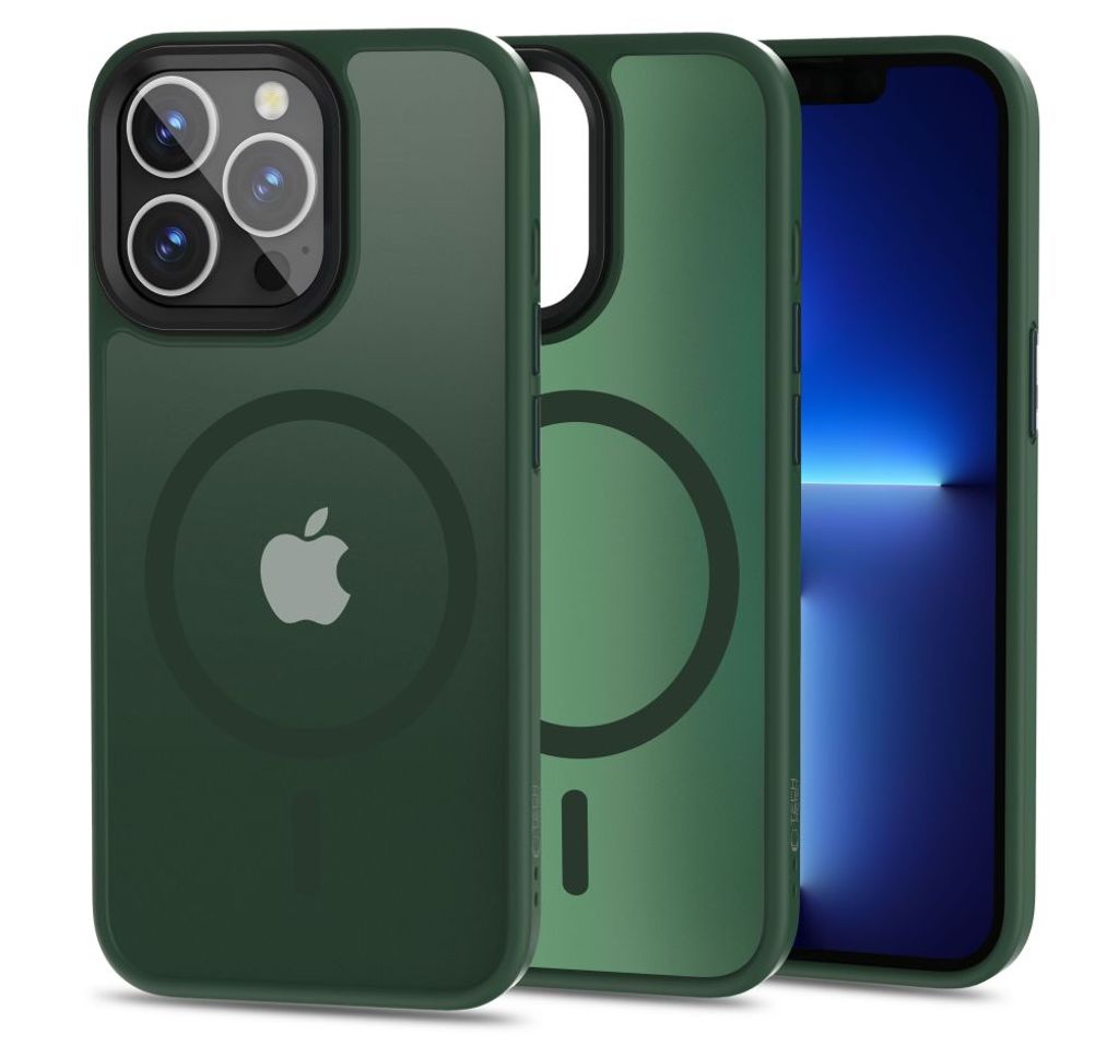 Tech-Protect MagMat MagSafe Case for iPhone 13 Pro - Matte Green — Tech-Protect