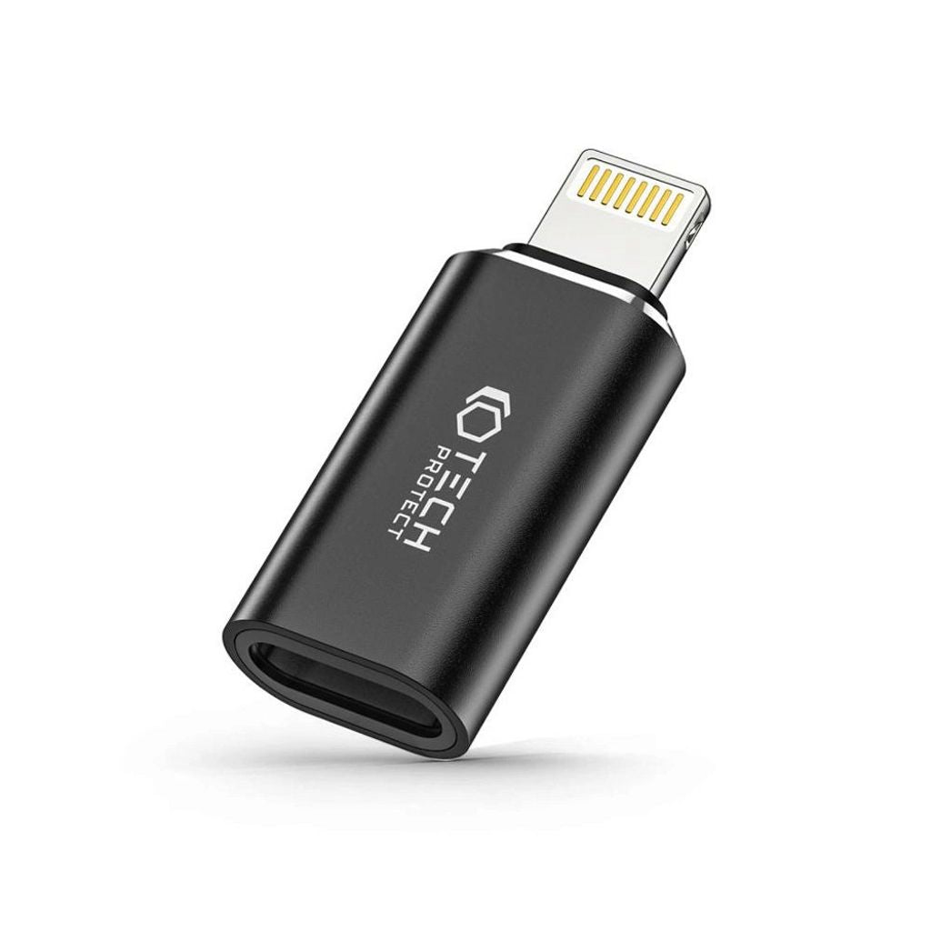 Tech-Protect UltraBoost USB-C to Lightning adapter - Black — Tech-Protect