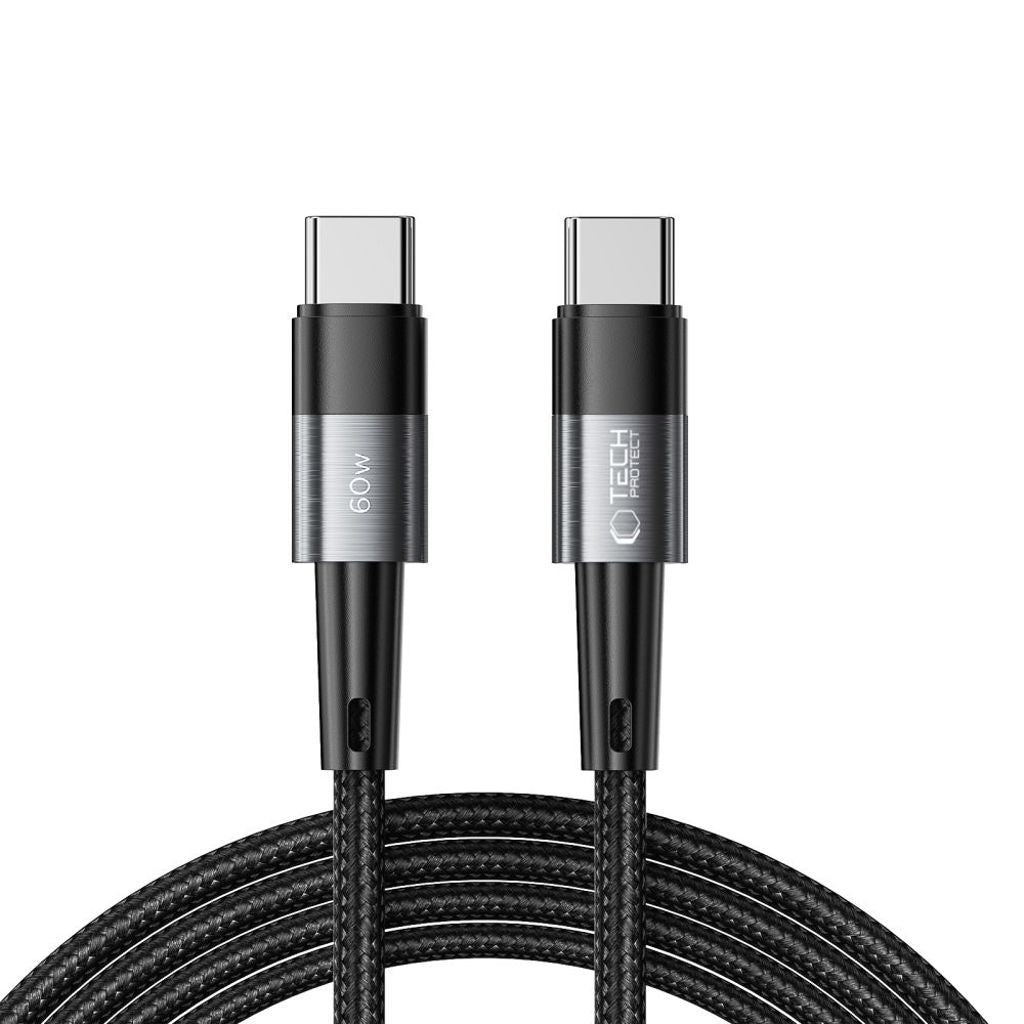 Tech-Protect UltraBoost USB-C / USB-C PD 60W 3A 2m cable - gray — Tech-Protect