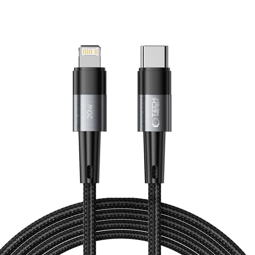 Tech-Protect UltraBoost Lightning / USB-C PD 20W 3A 2m cable - gray — Tech-Protect