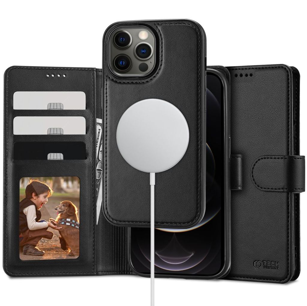 Tech-Protect MagSafe Wallet Cover for iPhone 12/12 Pro - Black — Tech-Protect