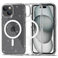 Tech-Protect FlexAir Hybrid MagSafe Case for iPhone 15 - Transparent Glitter — Tech-Protect