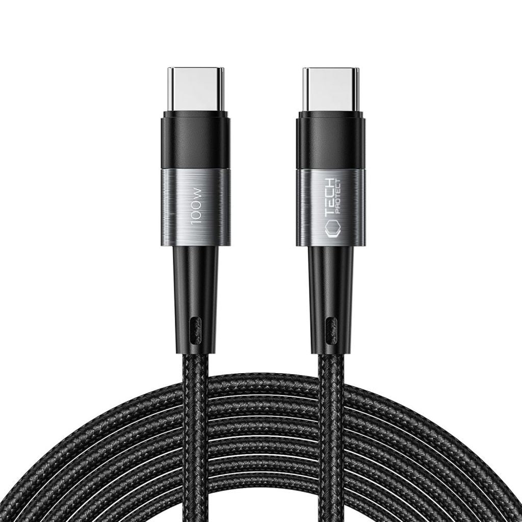 Tech-Protect UltraBoost USB-C to USB-C PD cable 100W 3m grey — Tech-Protect