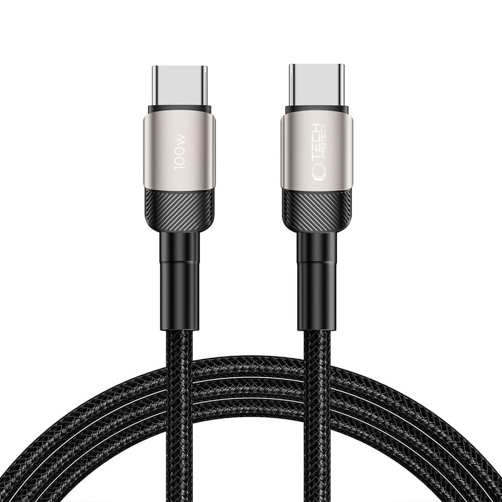 Tech-Protect UltraBoost Evo USB-C / USB-C PD cable 100W 5A 2m - titanium — Tech-Protect