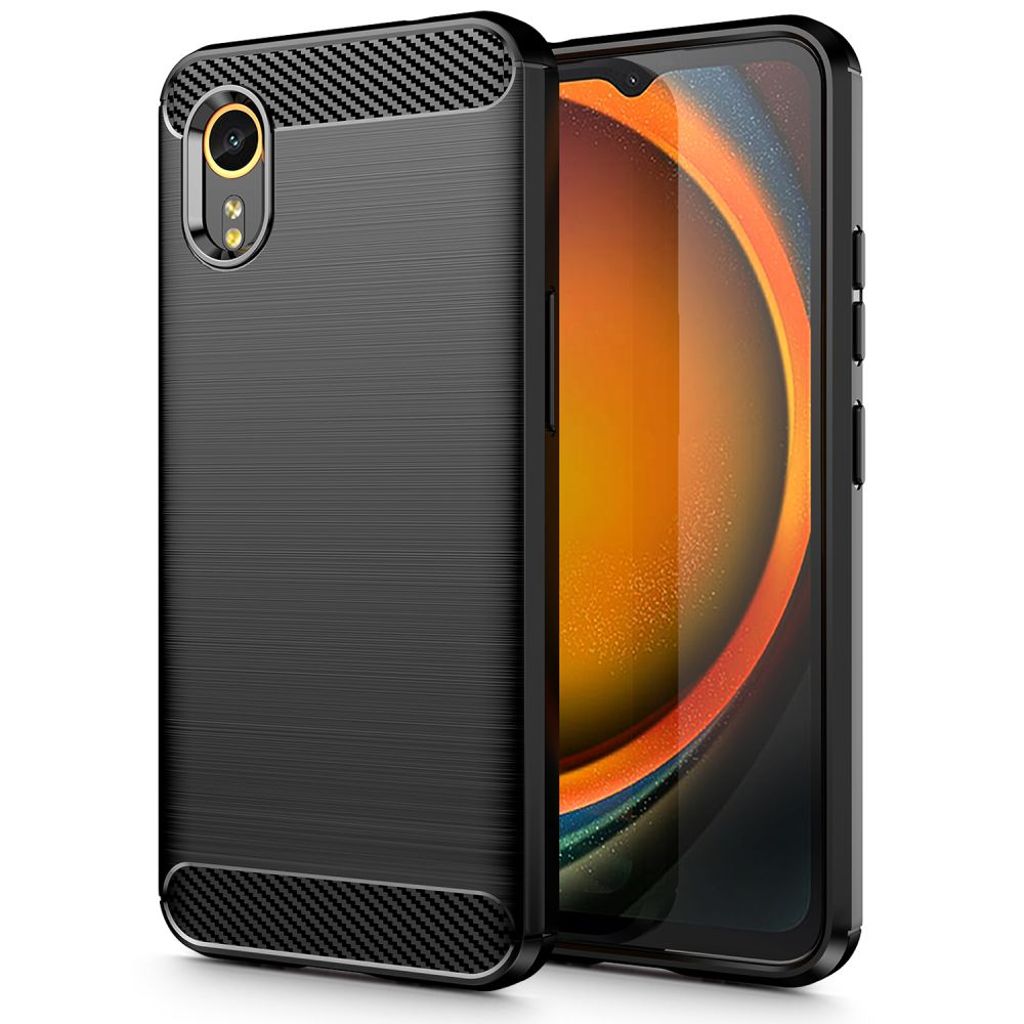 Tech-Protect TPU Carbon Case for Samsung Galaxy XCover 7 - Black — Tech-Protect