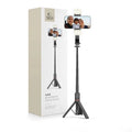 Tech-Protect L05S Bluetooth Selfie Stick with Tripod & LED Light, 104cm - Black — Tech-Protect