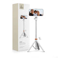 Tech-Protect Bluetooth selfie stick / Tripod with remote control, 148cm - white — Tech-Protect