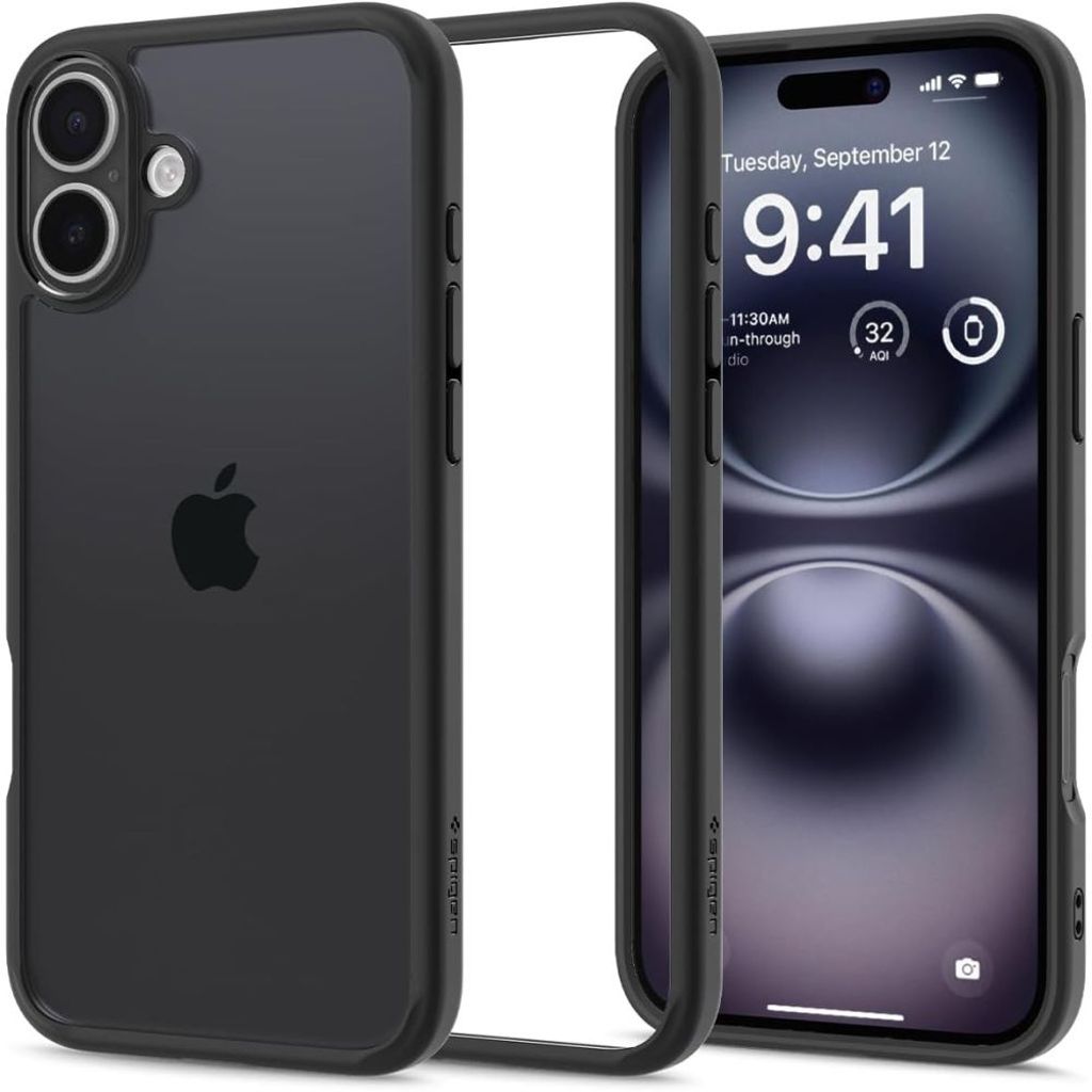 Spigen Ultra Hybrid Case for iPhone 16 - Matte Black — Spigen
