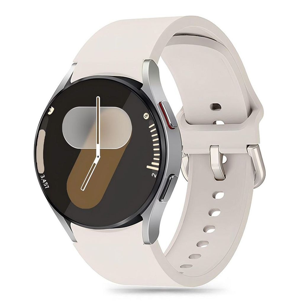 Tech-Protect Silicone Watch Strap Samsung Galaxy Watch 4/5/5 Pro/6/7/FE - Beige — Tech-Protect